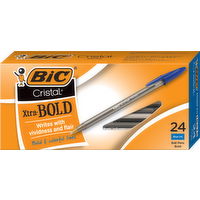 BIC Cristal Xtra Bold Box Blue, 24 Each